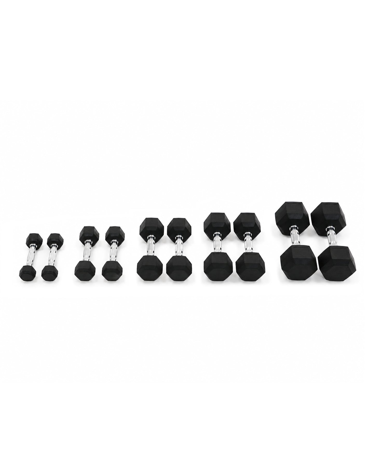 Zestaw Hantli Ogumowanych HEX 2,5 kg – 40 kg KRAUSE FITNESS