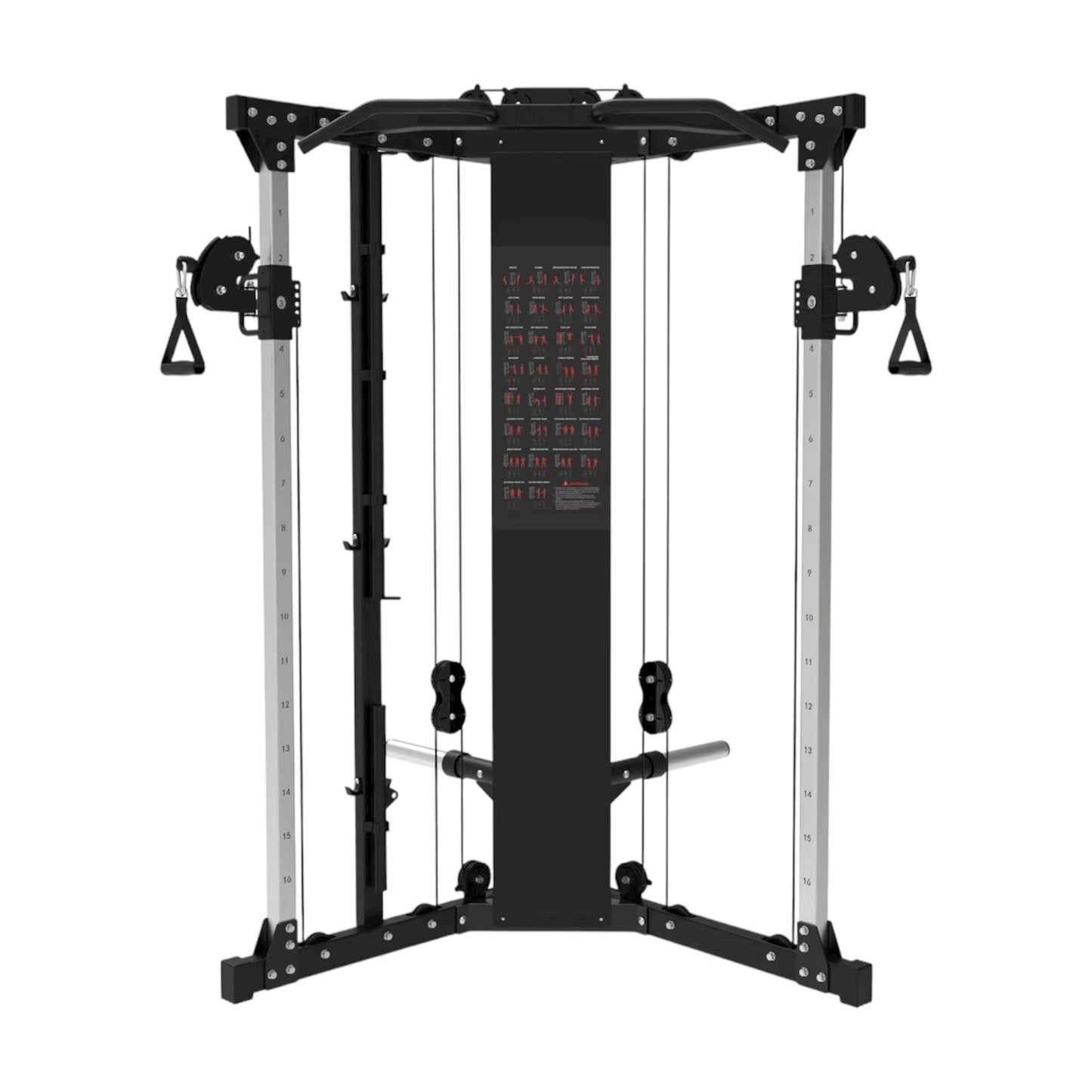 DUAL ADJUSTABLE PULLEY SYSTEM PLATE LOADED