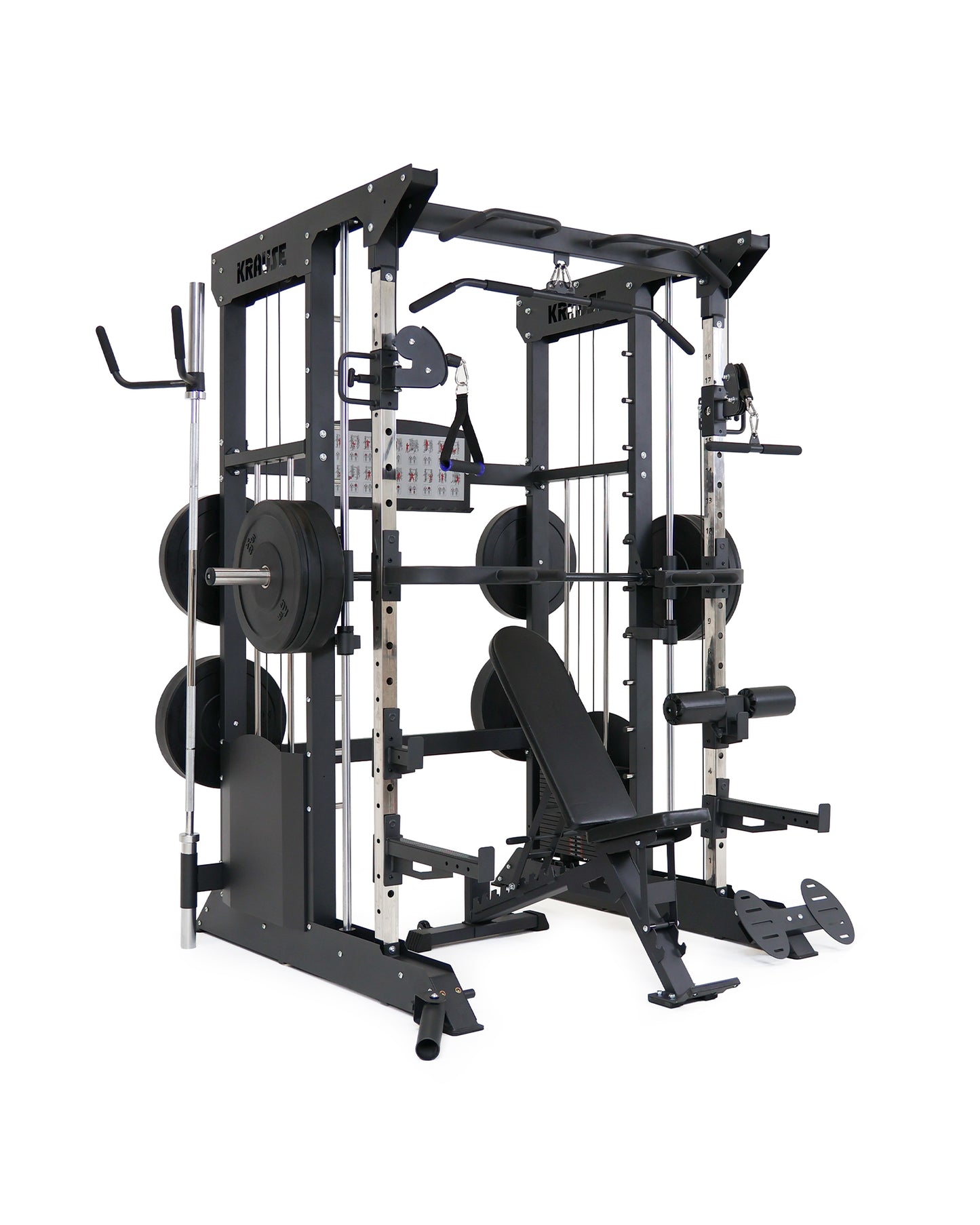 Zestaw Black Bumper: Brama + Ławka + Obciążenie 150 kg