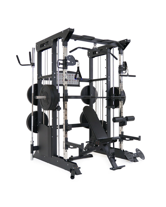 Zestaw Black Bumper: Brama + Ławka + Obciążenie 150 kg
