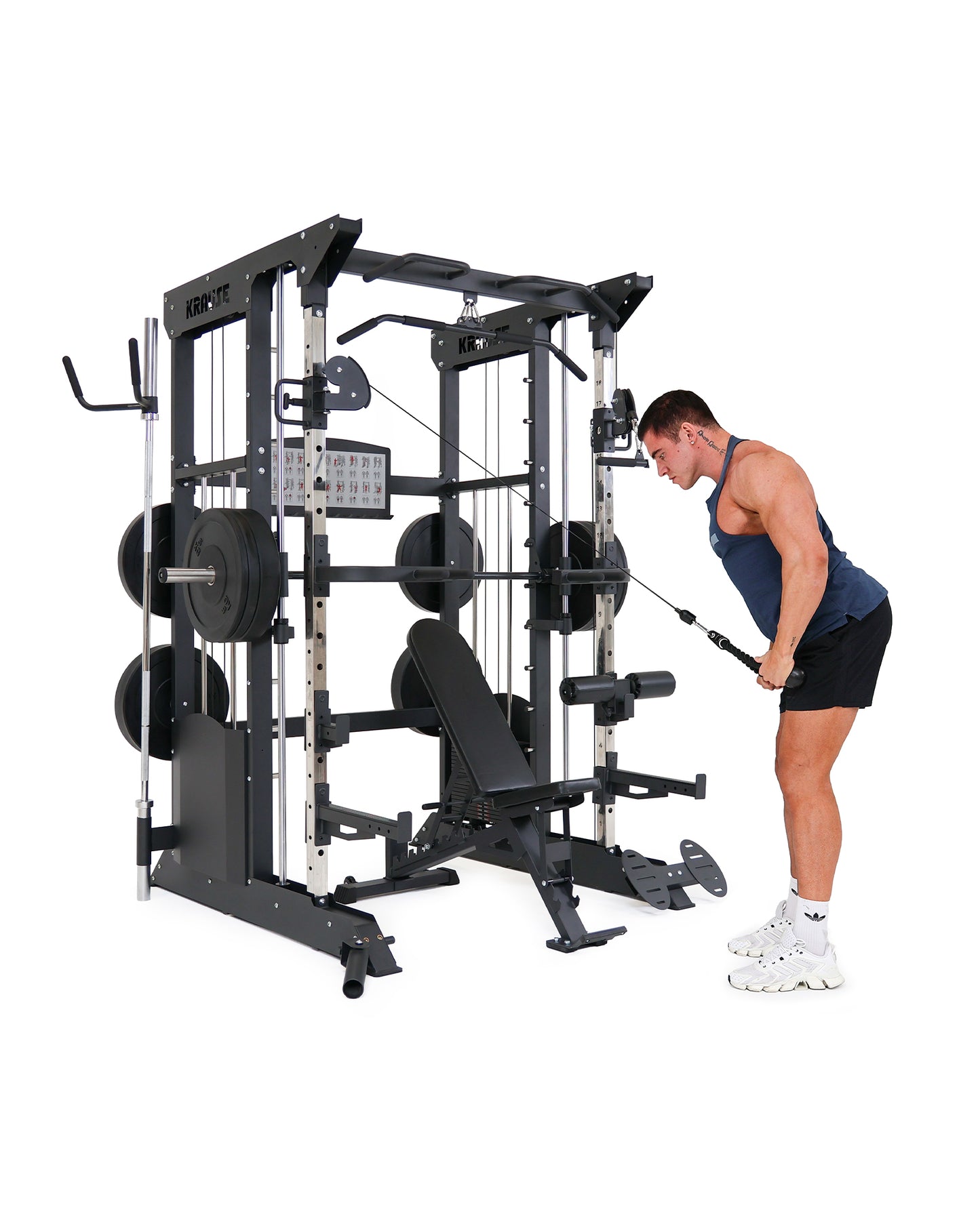Zestaw Black Bumper: Brama + Ławka + Obciążenie 150 kg