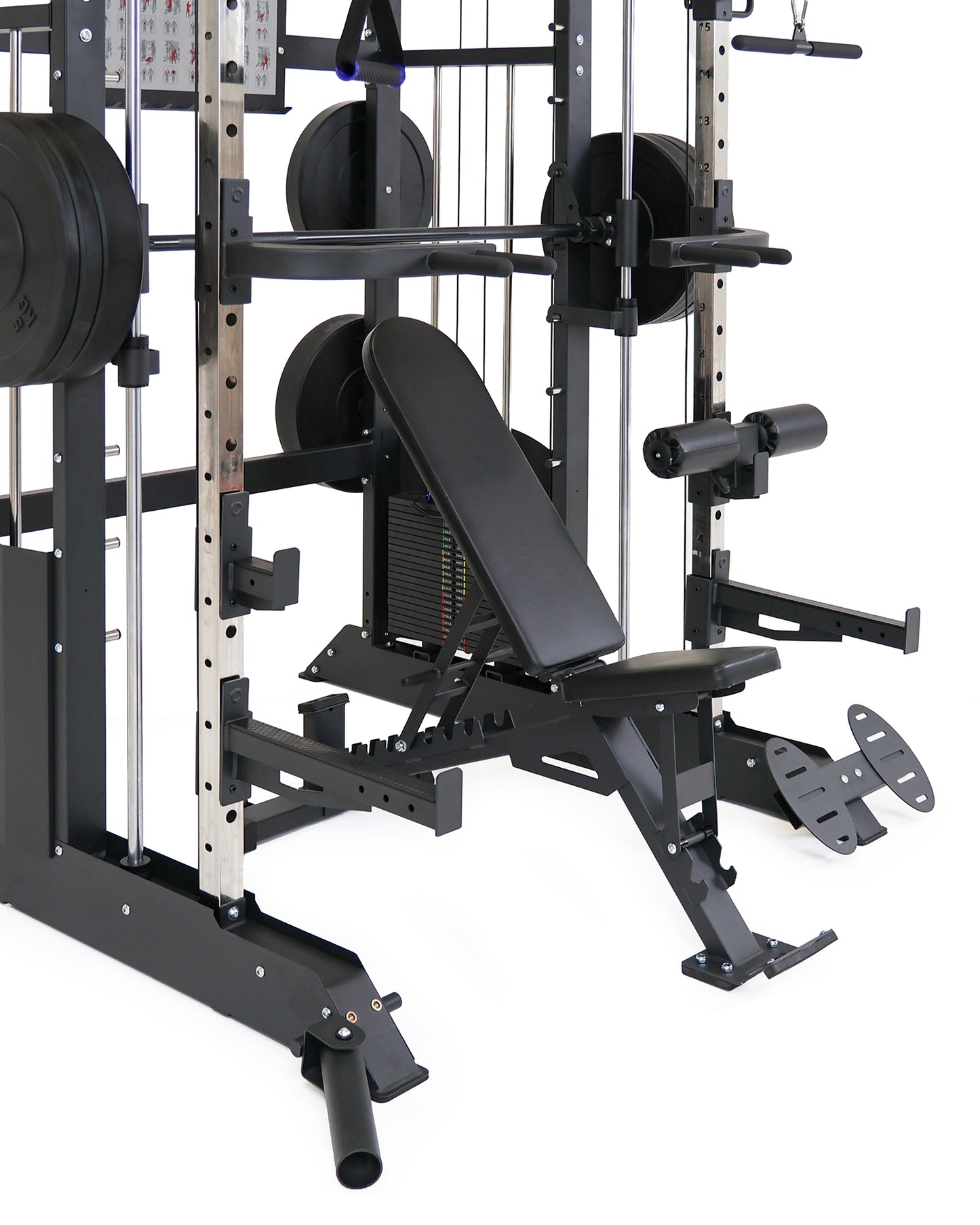 Zestaw Black Bumper: Brama + Ławka + Obciążenie 150 kg