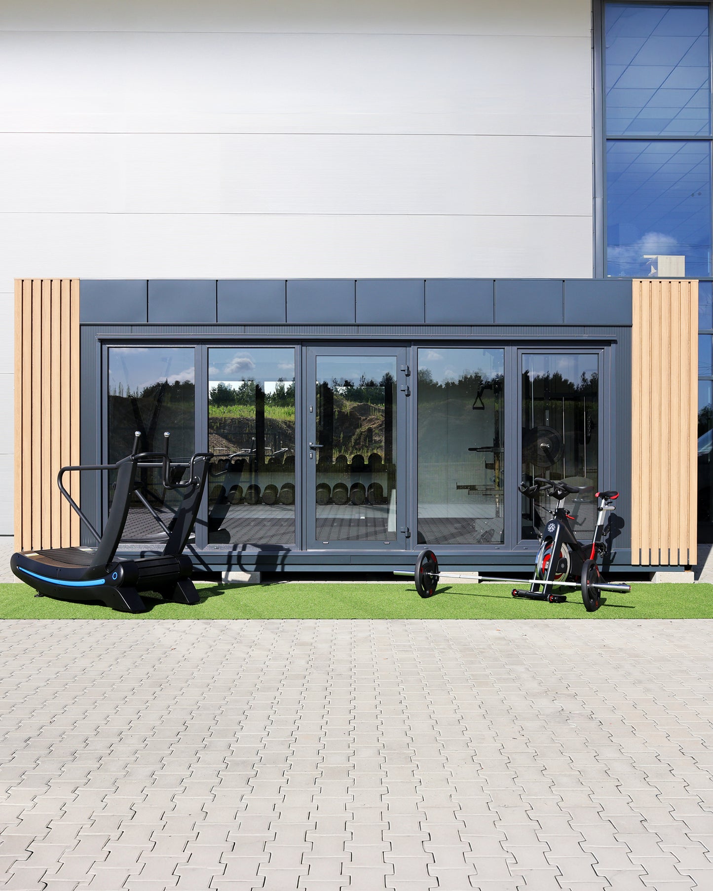 Modulárna Záhradná Posilňovňa 20 m² Tréningové Studio KRAUSE FITNESS