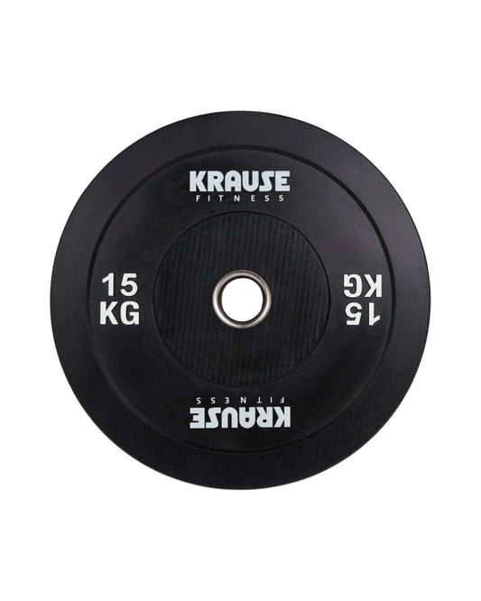 OBCIĄŻENIE BUMPER CZARNY 15 KG KRAUSE FITNESS