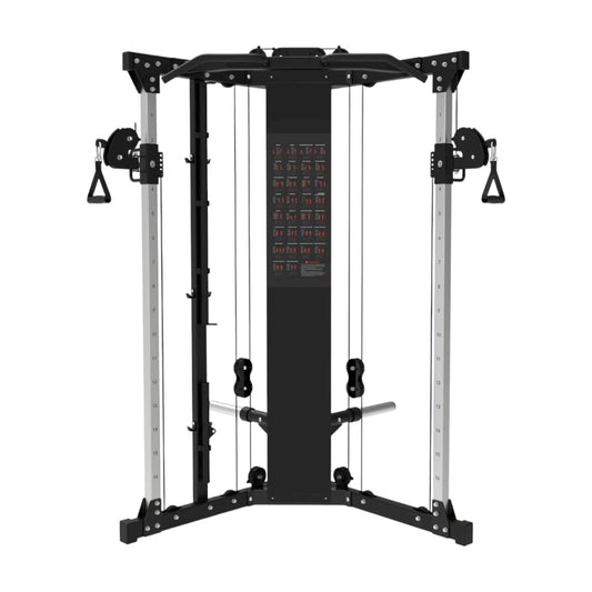 DUAL ADJUSTABLE PULLEY SYSTEM PLATE LOADED